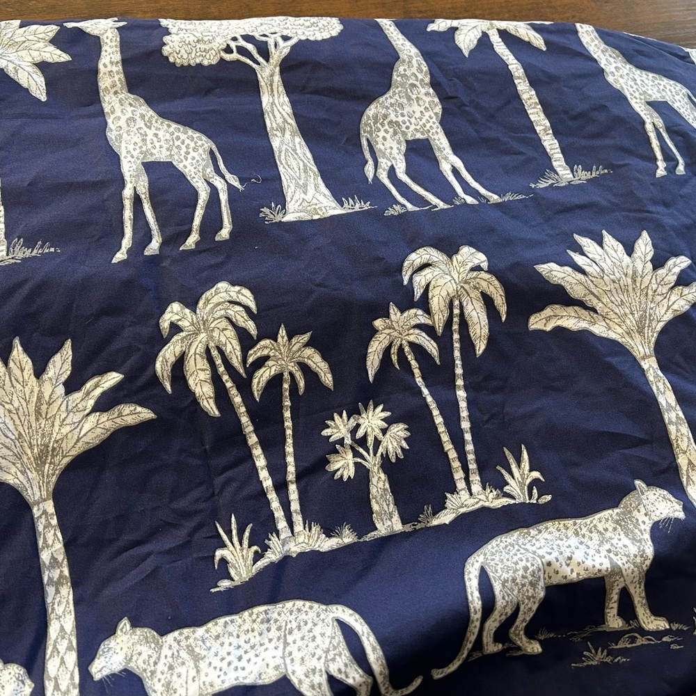 Pottery Barn fitted crib sheet, Grand Safari, NWT